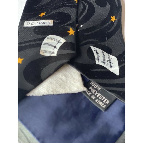 DISNEY Mickey Mouse Conductor Donald Duck Drummer Black Music Tie BALANCINE INC - Picture 5 of 6